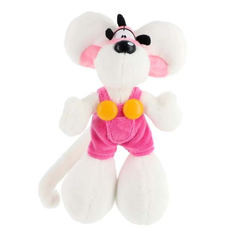 Peluche Diddl en salopette rose 20 cm