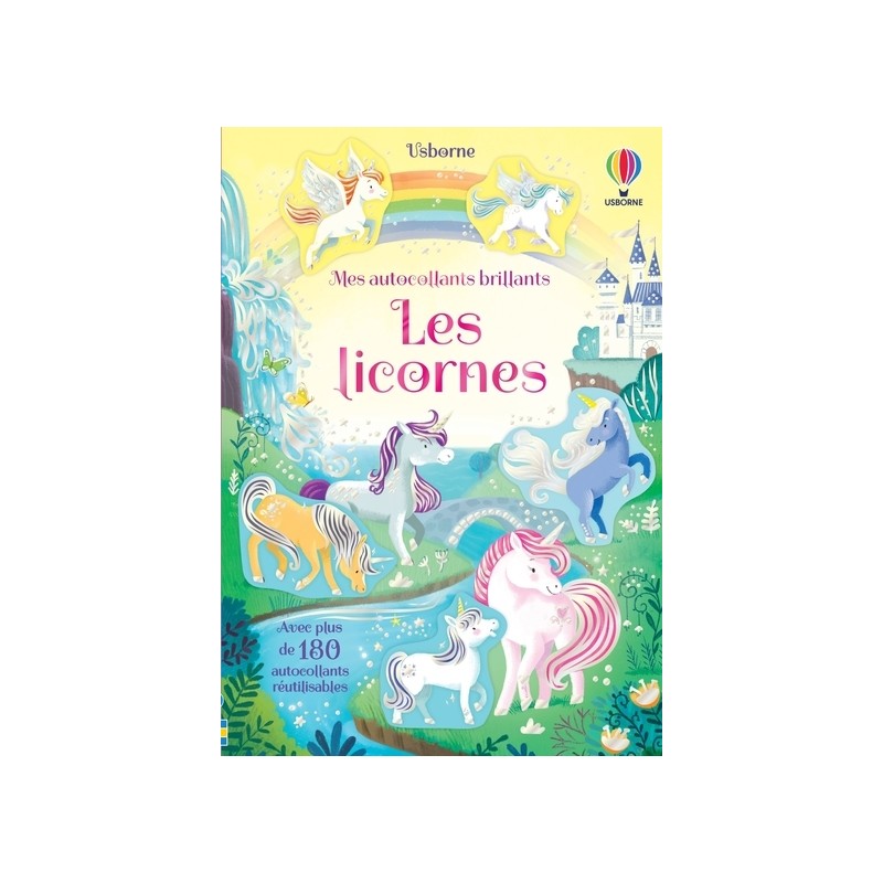 Les licornes - Mes autocollants brillants