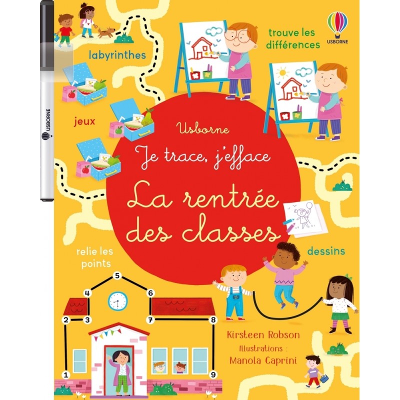 La rentrée des classes - Je trace, j'efface - Dès 3 ans