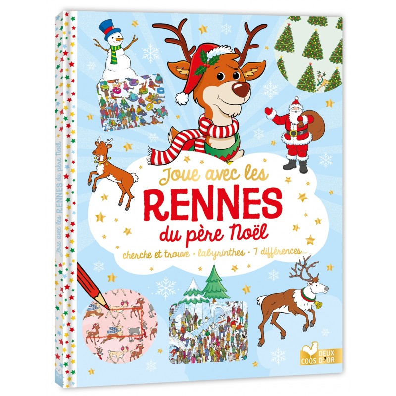 Joue avec les rennes du père Noël