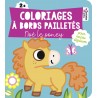 Coloriages à bords pailletés  - Noé le poney