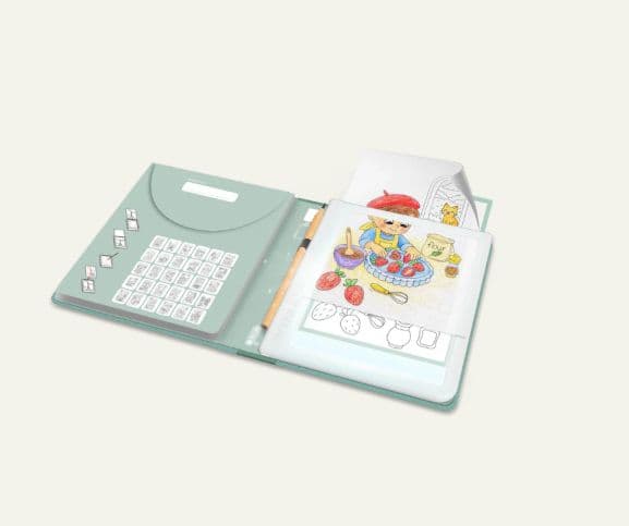 Kidydraw Pad - Tablette à dessins lumineuse (Food around the world)