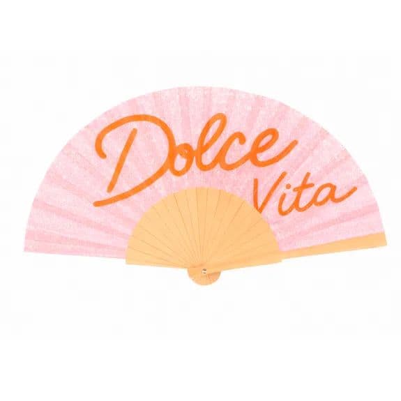 Eventail à paillettes - Dolce vita