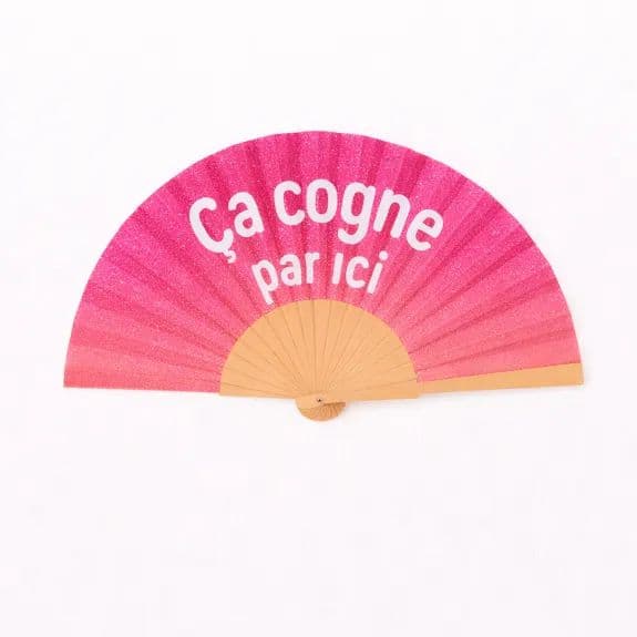 Eventail à paillettes - Ca cogne par ici