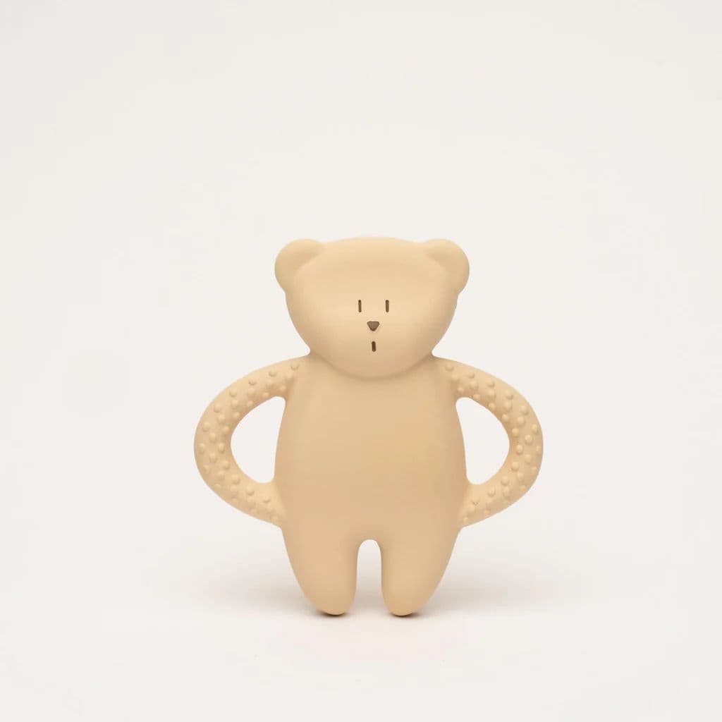 Moonie - Anneau de dentition ours - Sable