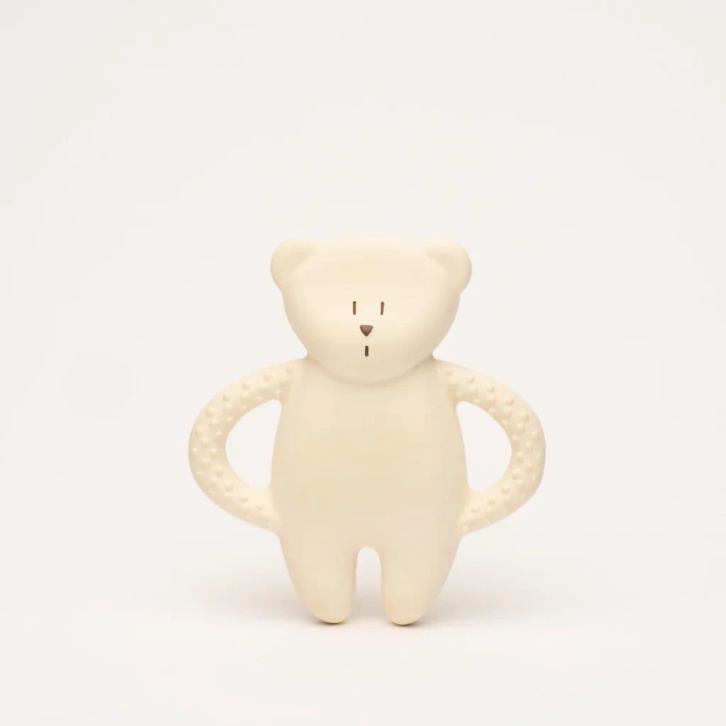 Moonie - Anneau de dentition ours - Polar (blanc crème)