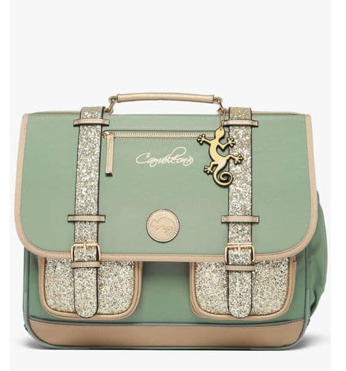Cartable Vintage Fantasy - Glossy green ( 41 cm )