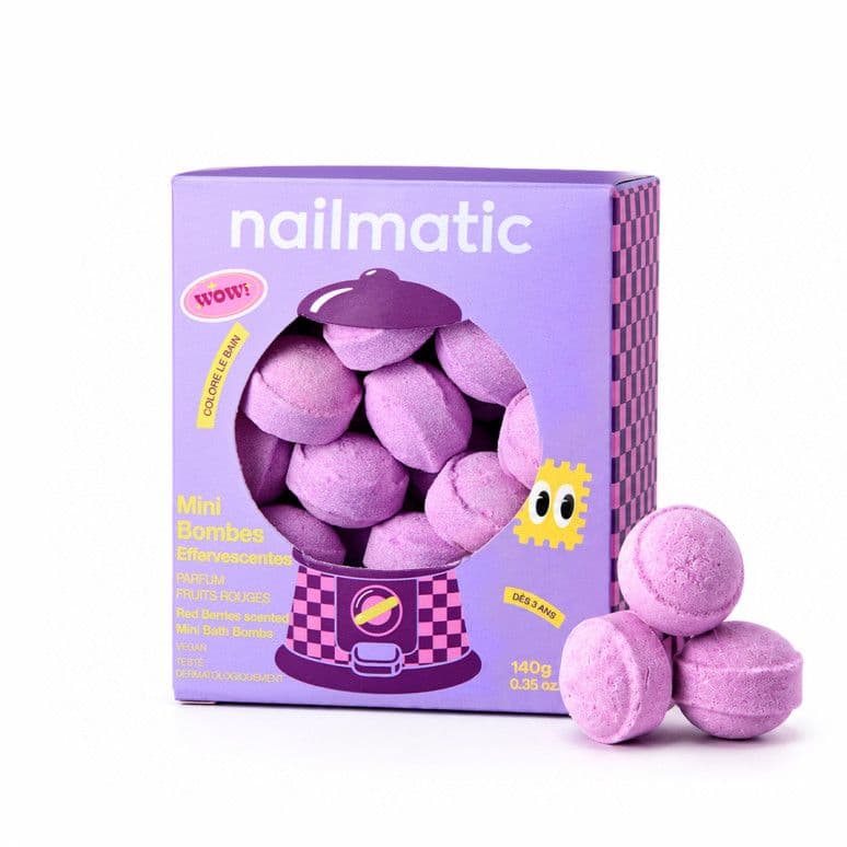Mini bombes de bain effervescentes Fruits rouges - Violet
