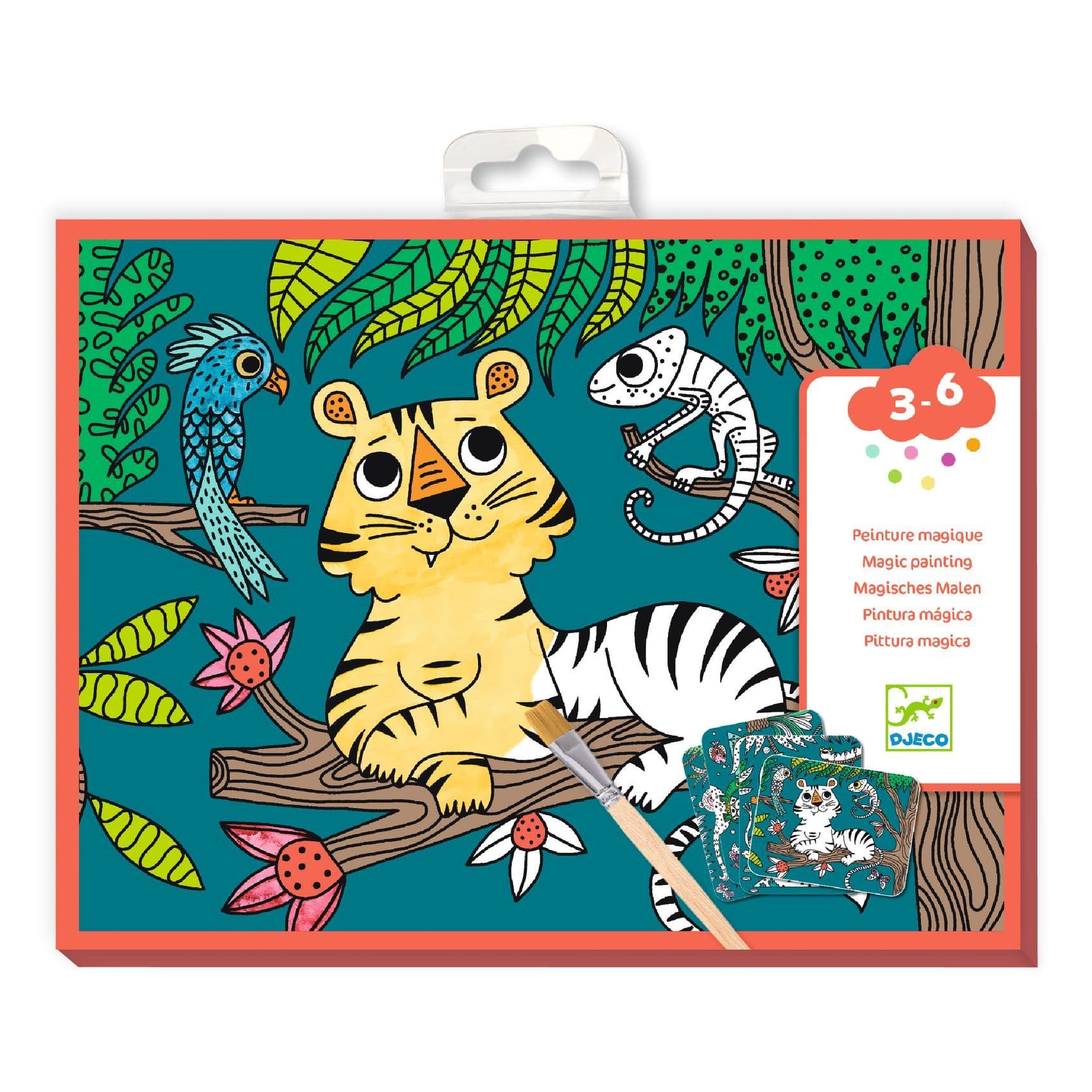 Peinture magique à révéler - Dans la jungle