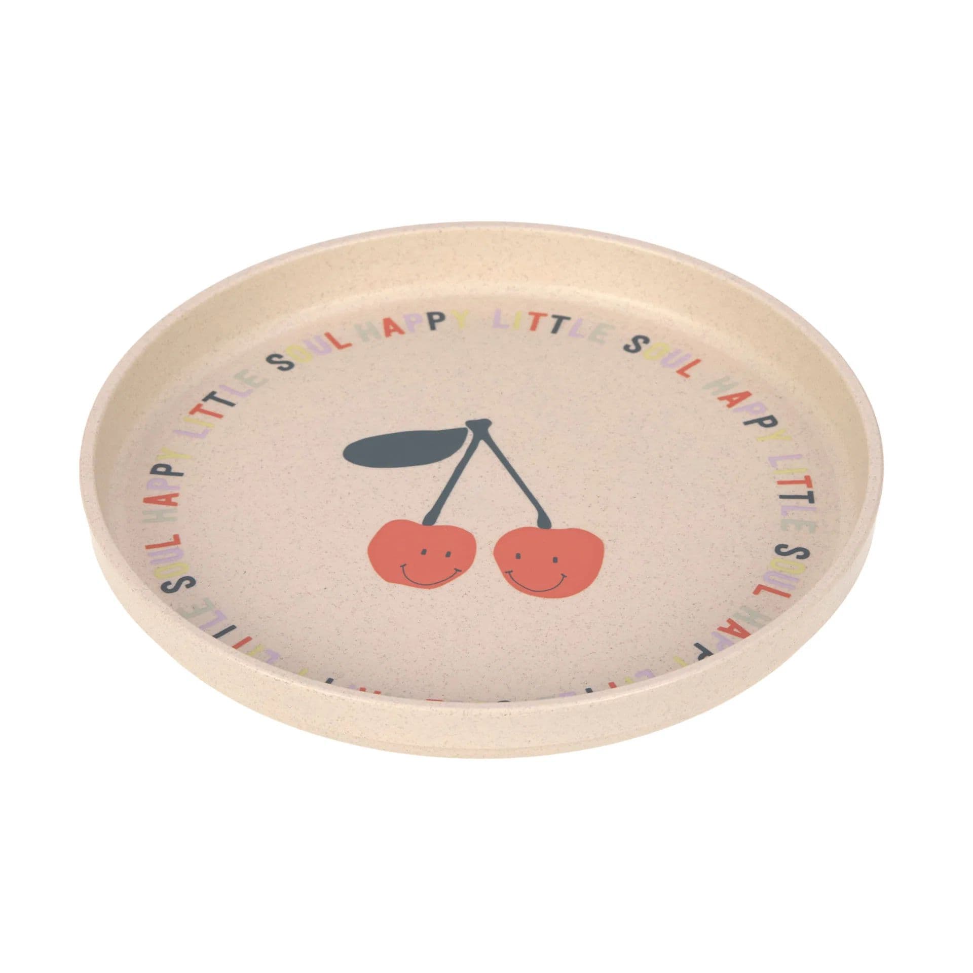 Assiette Happy Fruits Cerise PP/Cellulose