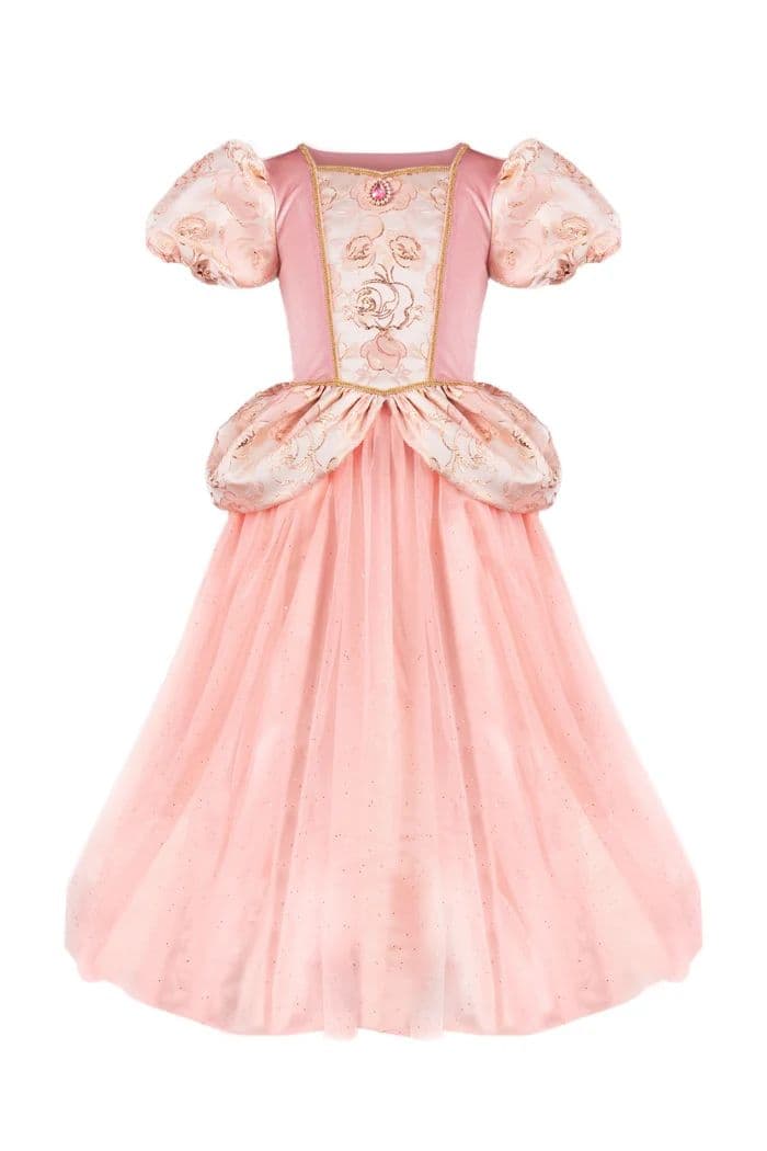 Robe de princesse Pénélope rose poudré - 3-4 ans