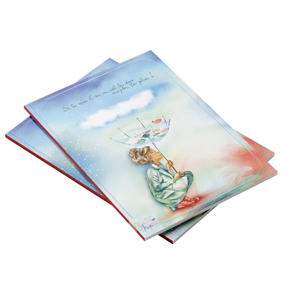 Carnet A5 Mon Amie Luce - Si tu veux l'arc-en-ciel