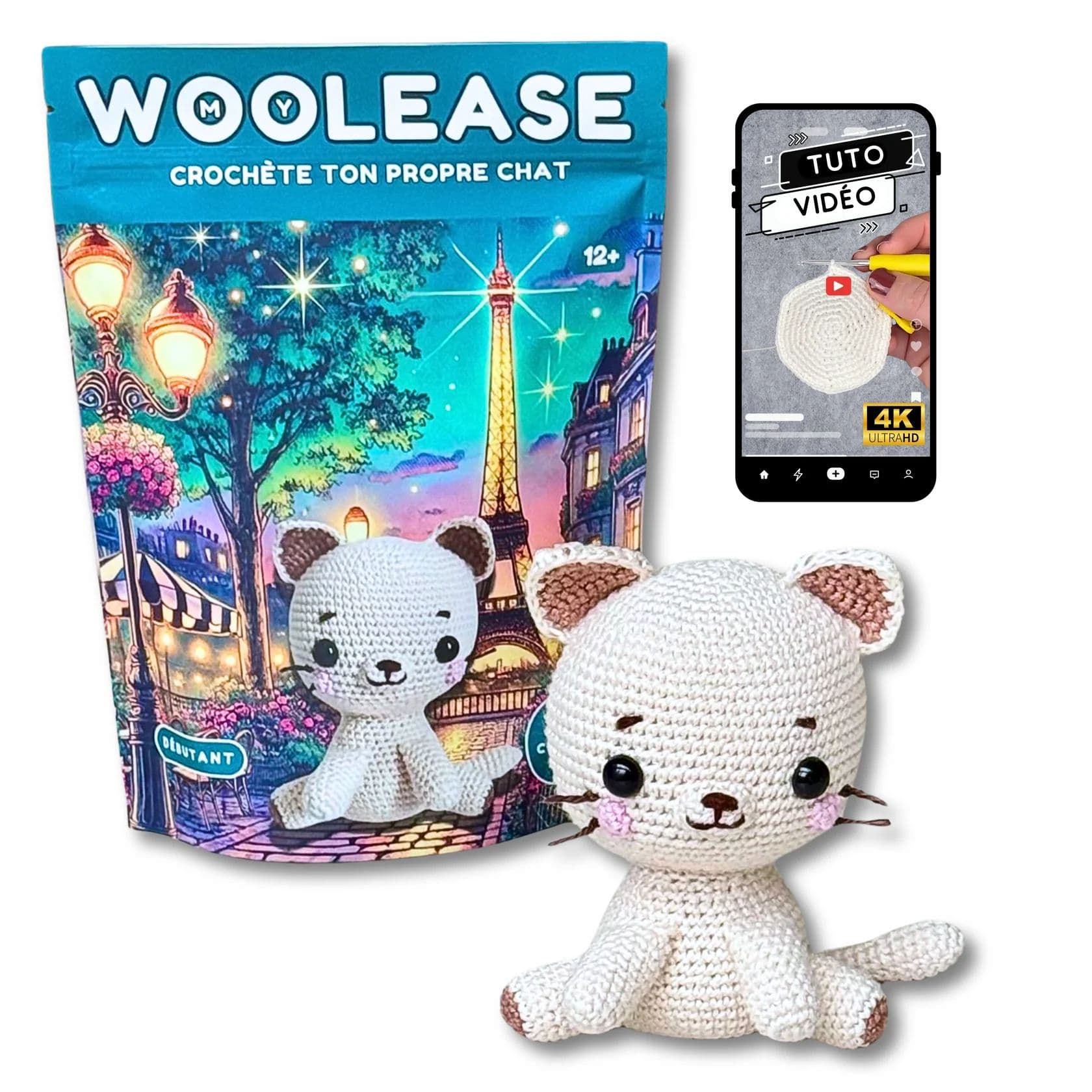 Kit crochet - Taïga le chat