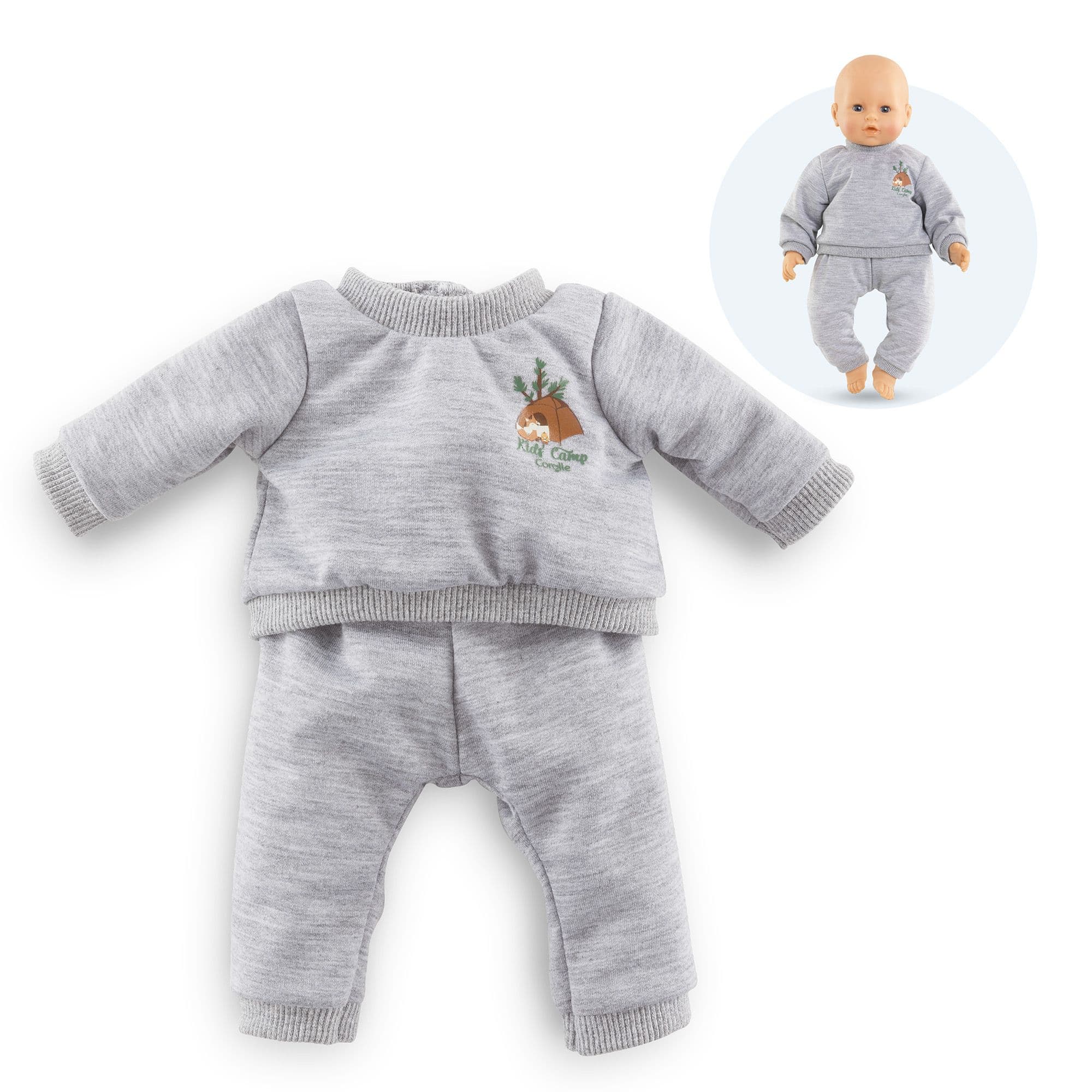 Mon grand poupon 42 cm - Jogging gris