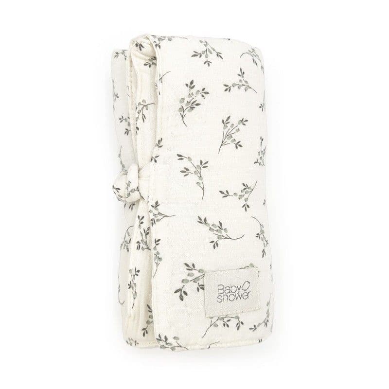 Matelas à langer nomade KNOT - Olive bloom