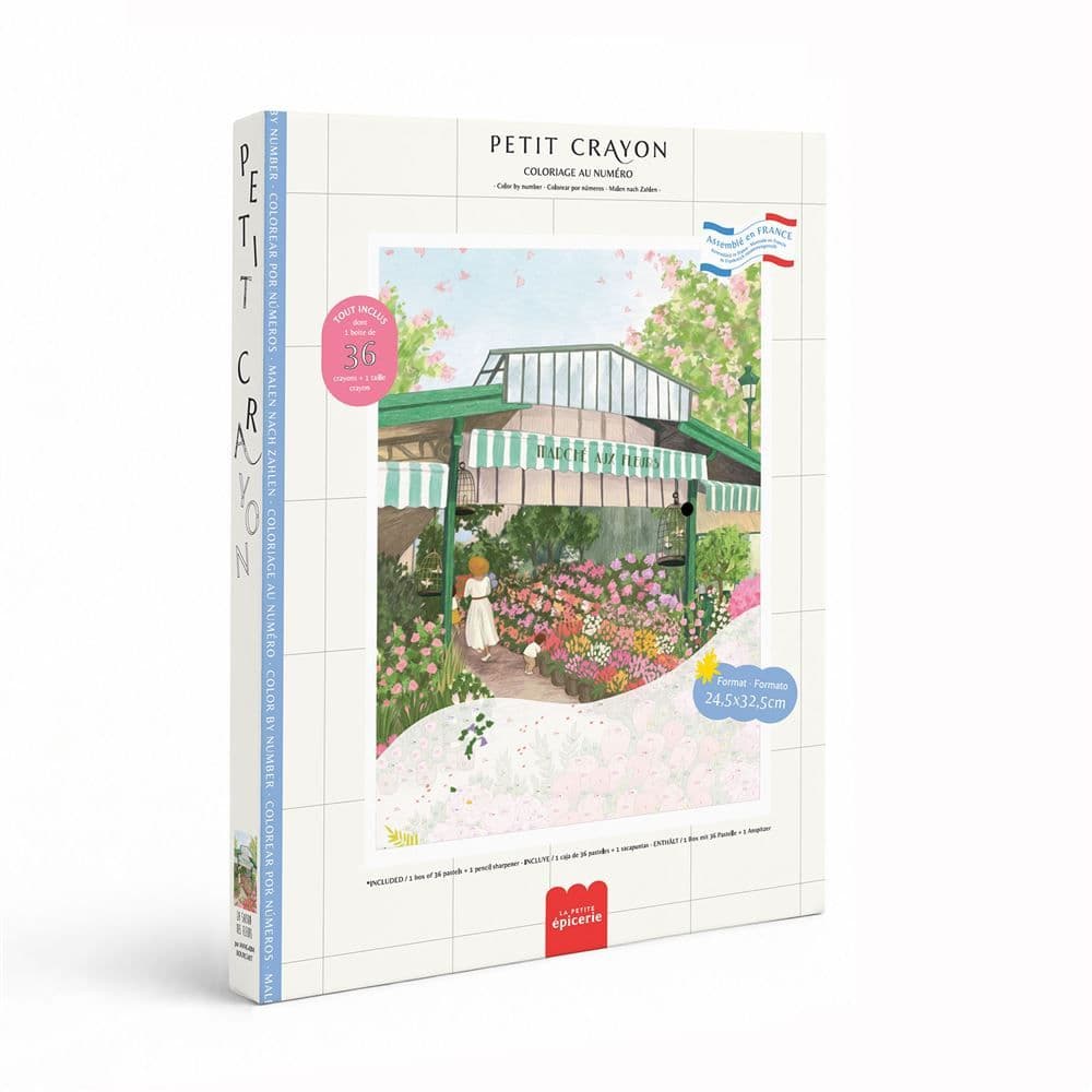 Coffret coloriage au numéro - Petit Crayon - La saison des fleurs