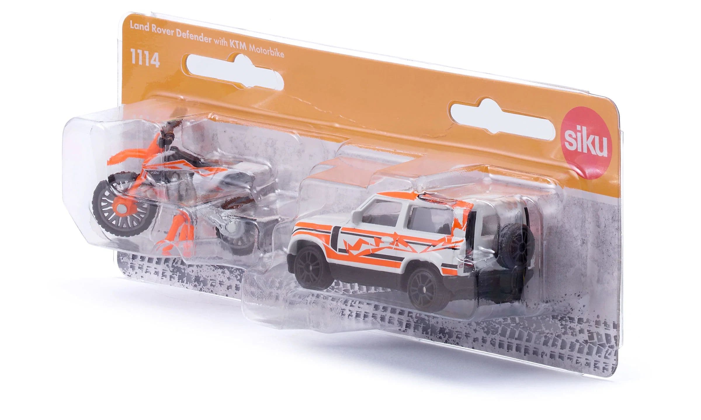 Land Rover Defender avec moto KTM