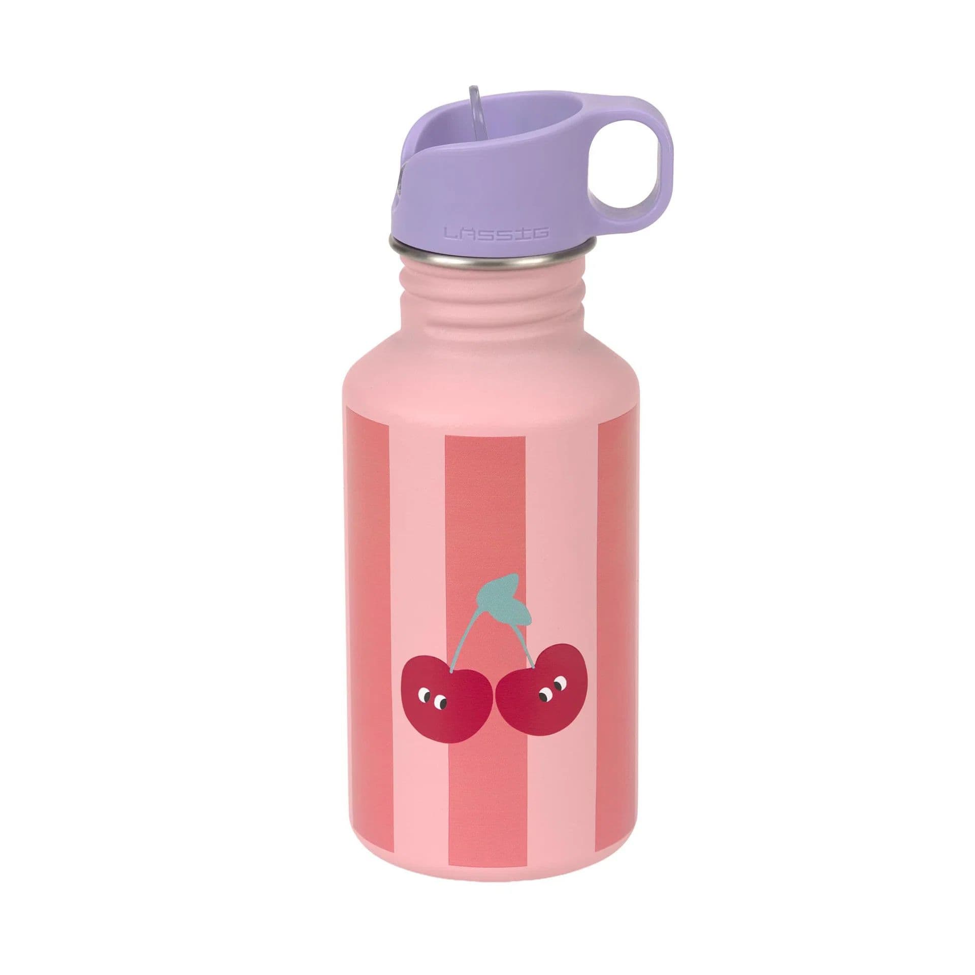 Gourde enfant inox 500 ml - Rayures,fruits