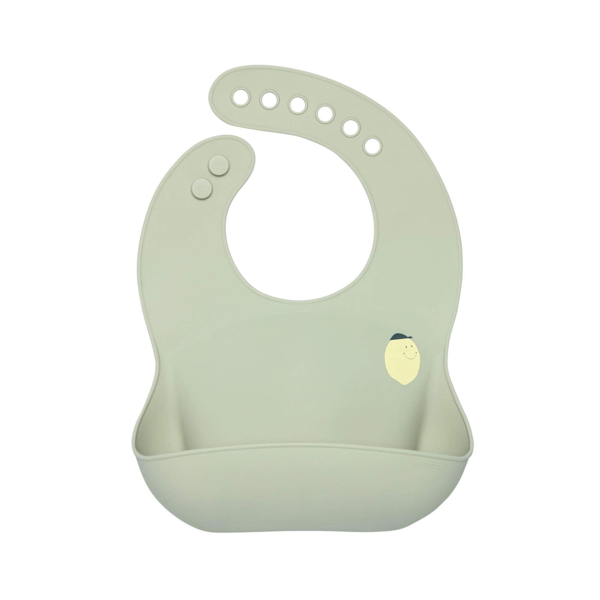Bavoir en silicone avec poche - Happy Fruits, citron