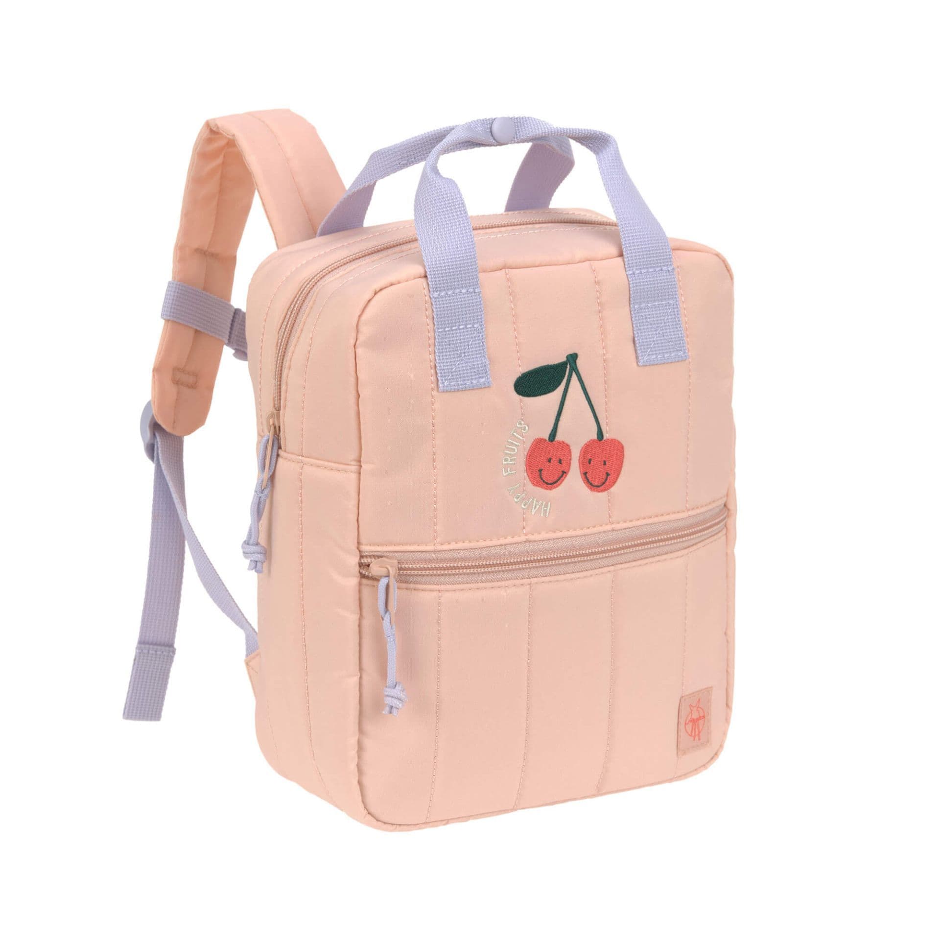 Mini sac à dos carré - Little Gang Cerise pêche