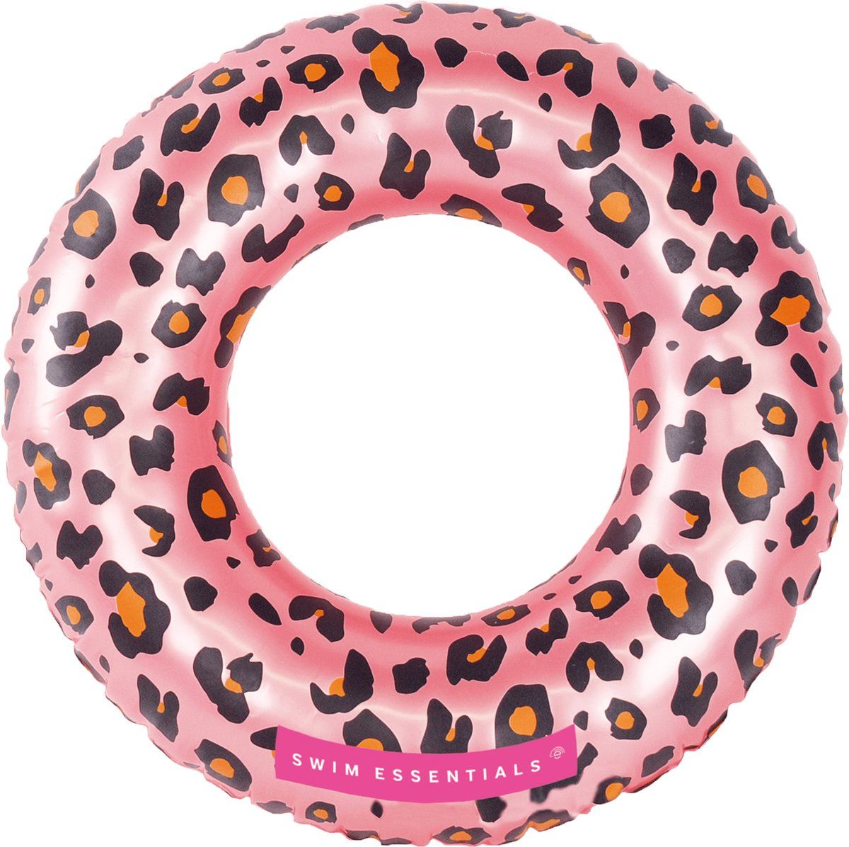 7432233952970-bouee-de-natation---rose-imprime-leopard-50-cm