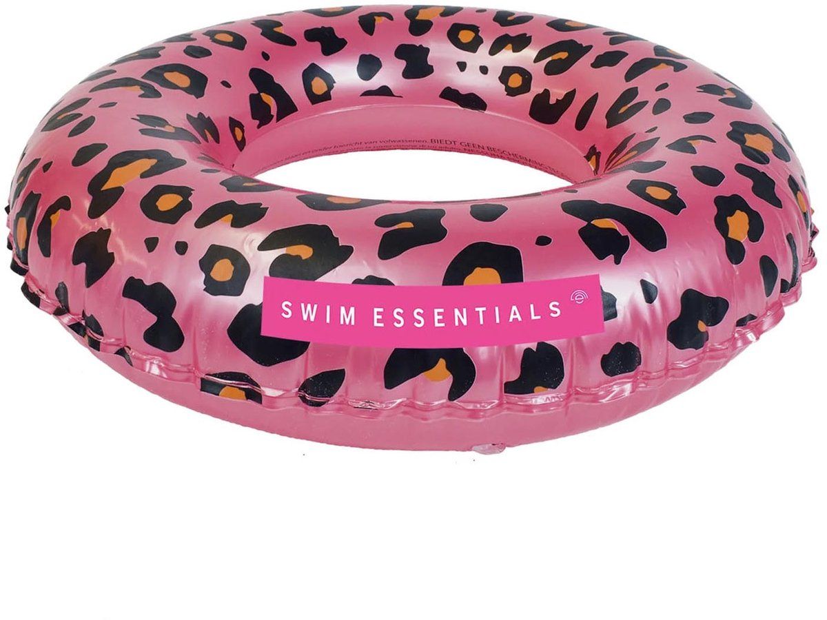 7432233952970-bouee-de-natation---rose-imprime-leopard-50-cm