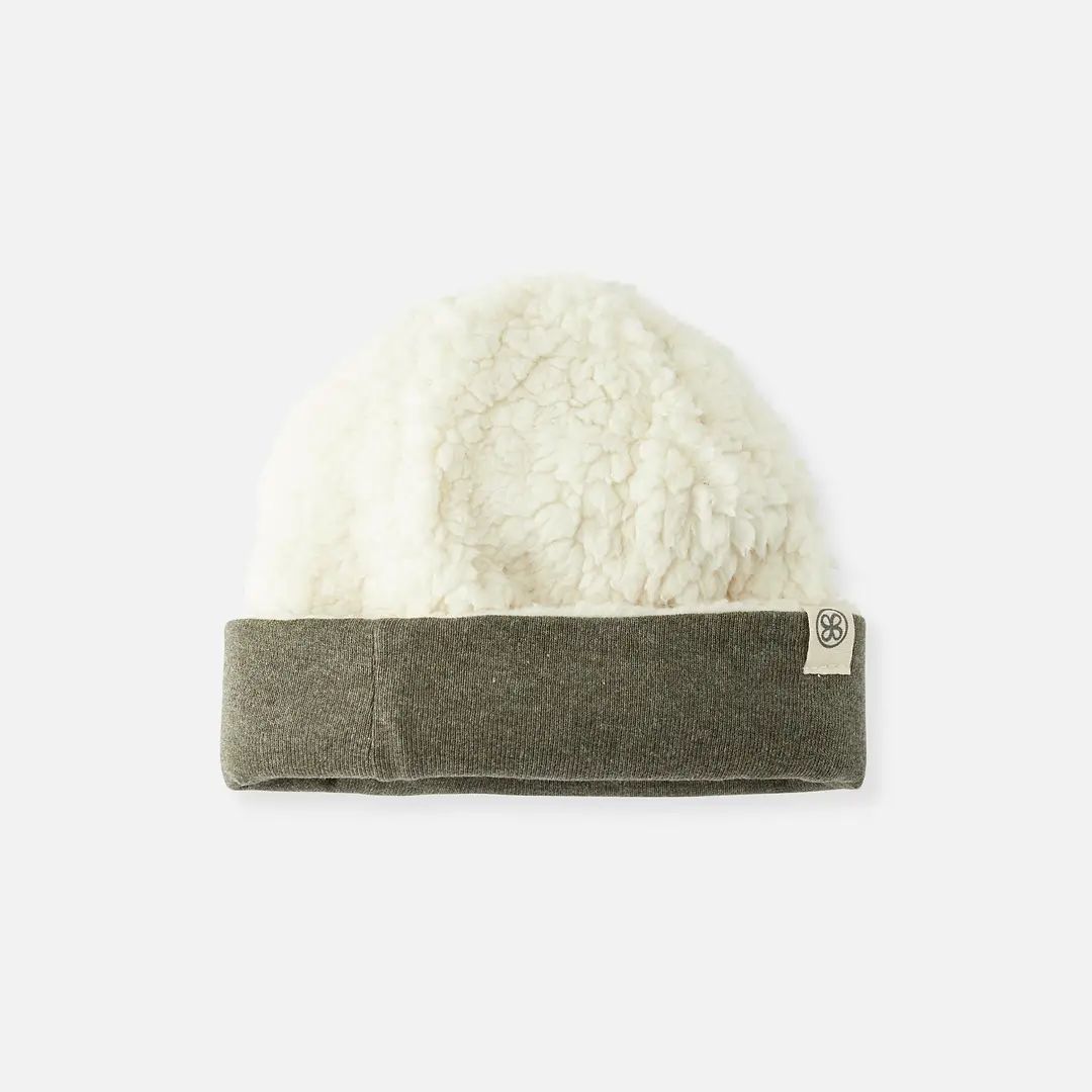 8721161568100-bonnet-reversible-en-teddy---forest-green-6-12-mois