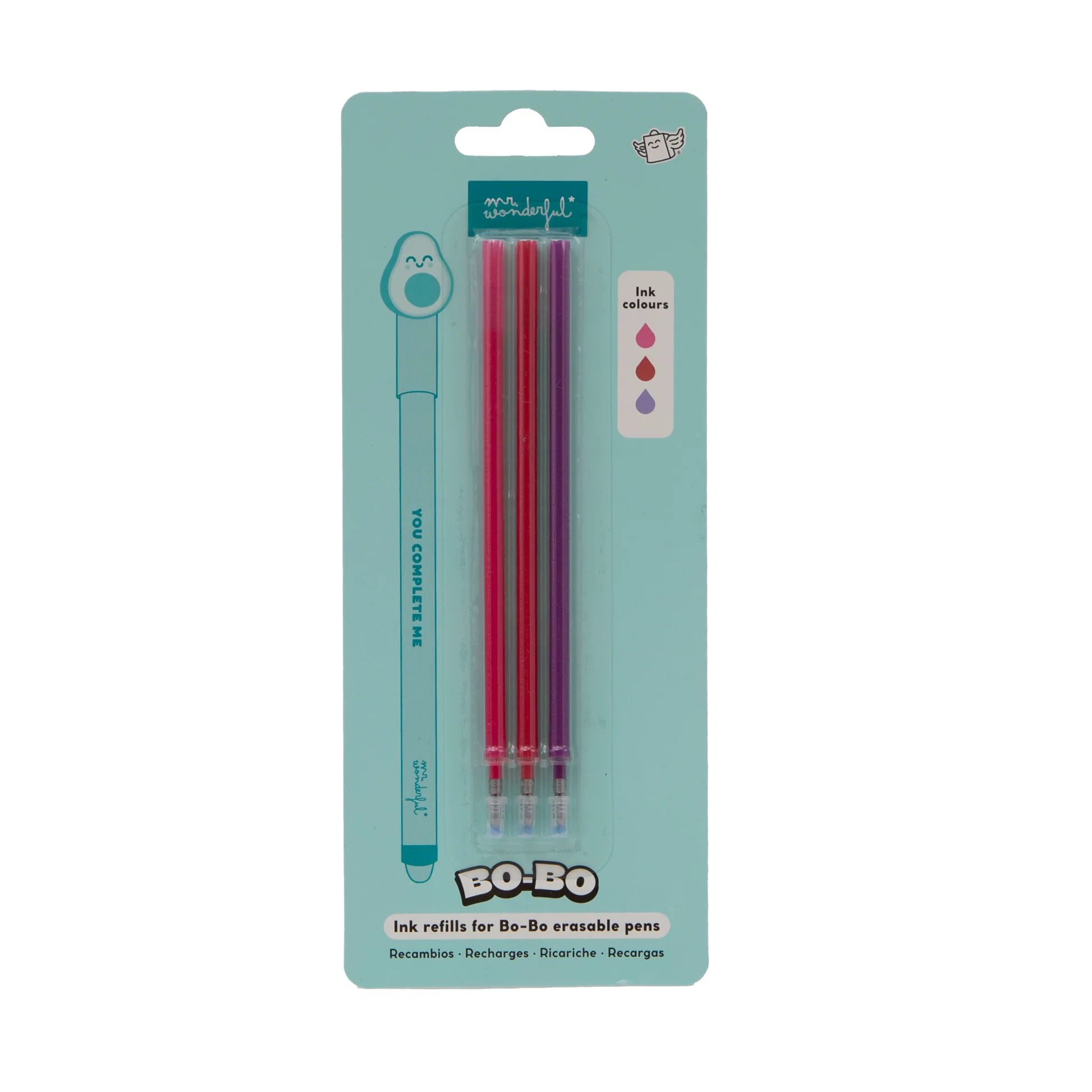 8445641075185-lot-de-3-recharges-dencre-pour-stylos-effacables-bo-bo---rose-bordeaux--lilas